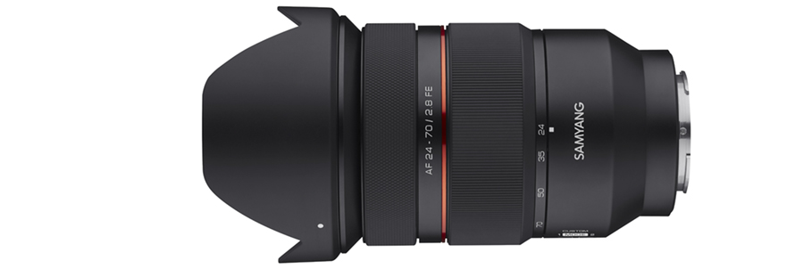 Nuevo objetivo zoom estándar AF 24- 70mm F2.8 FE full-frame de SAMYANG